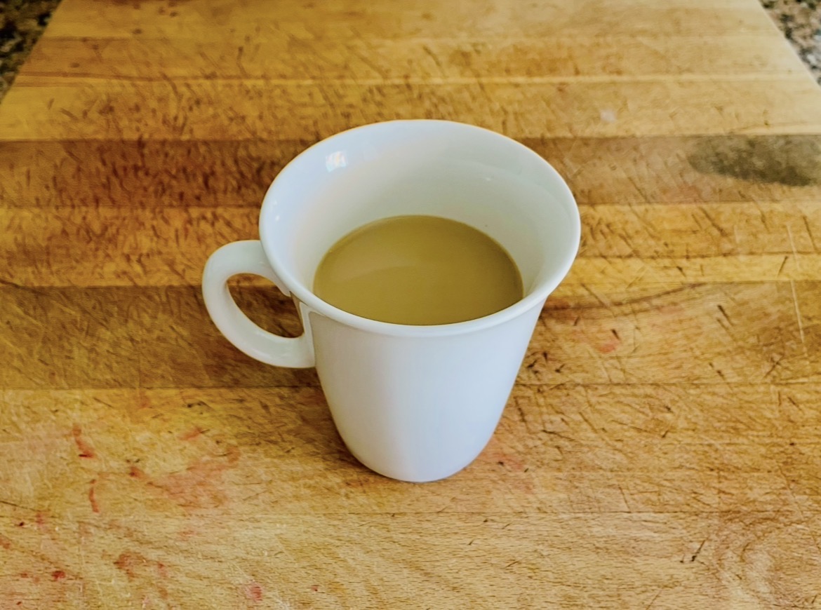 Avui he escalfat el cafè tres vegades